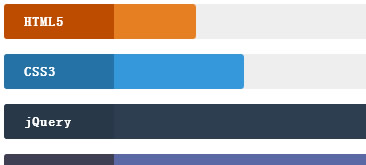CSS3投票结果图表