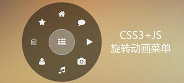 CSS3实现手机网站旋转滑出的环形菜单代码