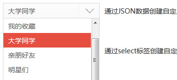 jQuery鼠标点击自定义下拉框