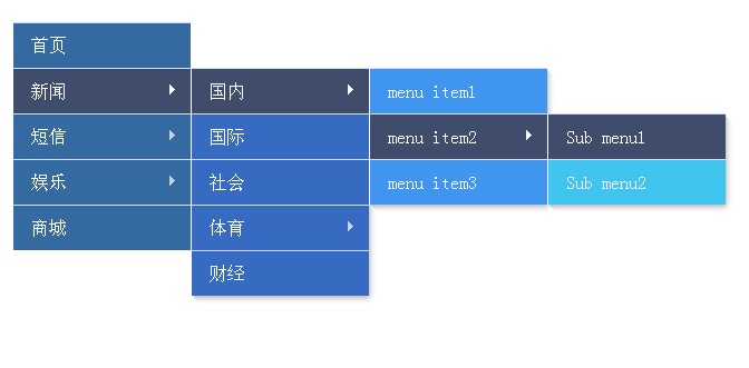 superfish多级下拉菜单