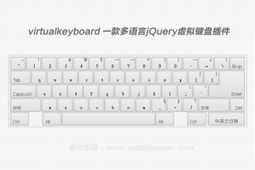 virtualkeyboard 一款多语言jQuery虚拟键盘插件