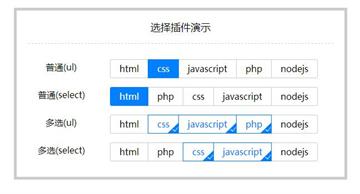 ui-choose列表选择jQuery美化插件