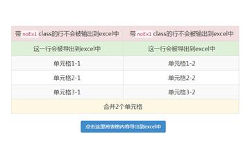 jQuery_HTML表格生成Excel文件插件