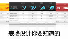 表格设计你要知道的