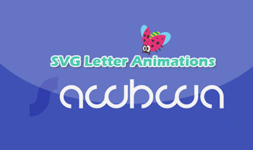 超酷创意分段式SVG文字动画特效
