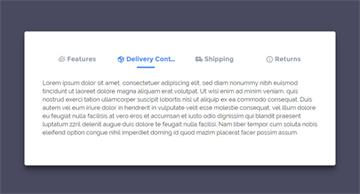 CSS3实现Tabs选项卡特效