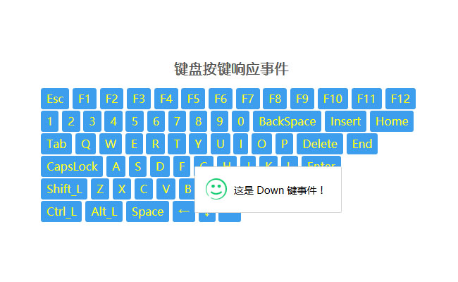 jQuery键盘按钮响应事件