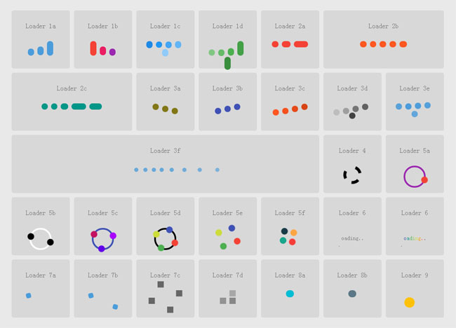 纯CSS3加载动画Loading特效