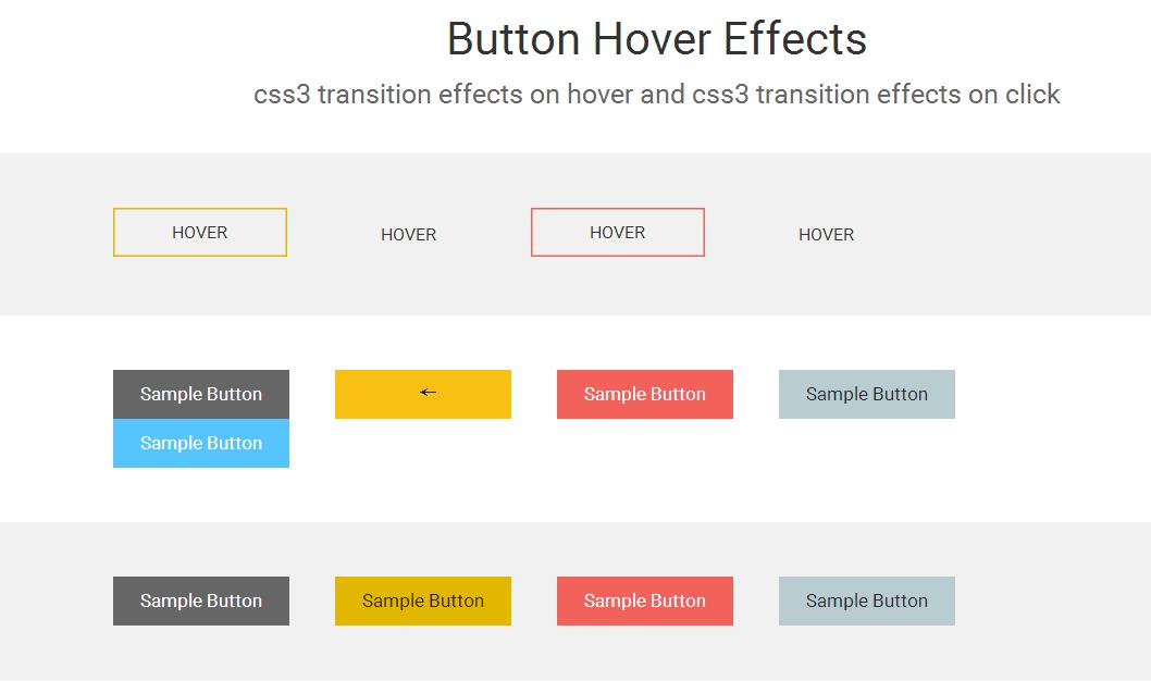CSS3 transition鼠标hover按钮动画特效