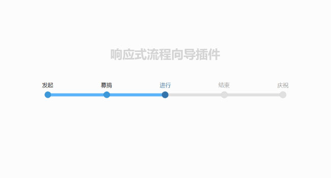 jQuery带节点步骤进度条