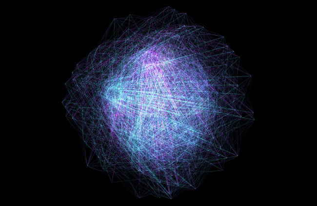 HTML5 Canvas抽象花纹动画