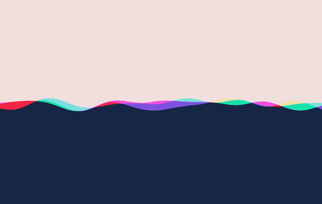 HTML5 Canvas流动的波浪