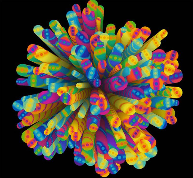 HTML5 Canvas万花筒动画