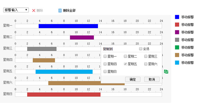 jQuery自定义报警时间轴