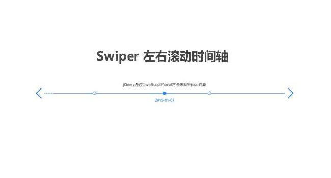 Swiper水平文字时间轴