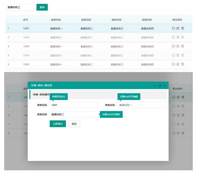 jqGrid表格数据修改删除