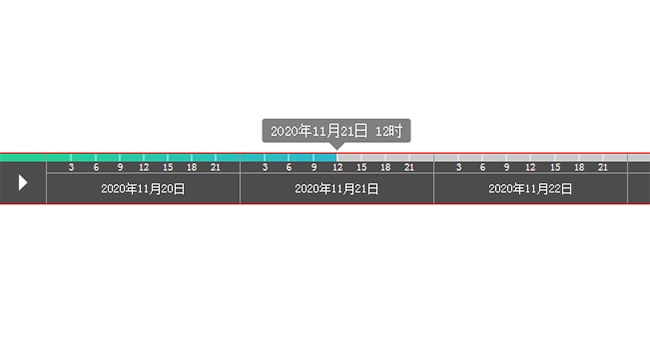 jQuery日期时间轴进度条播放