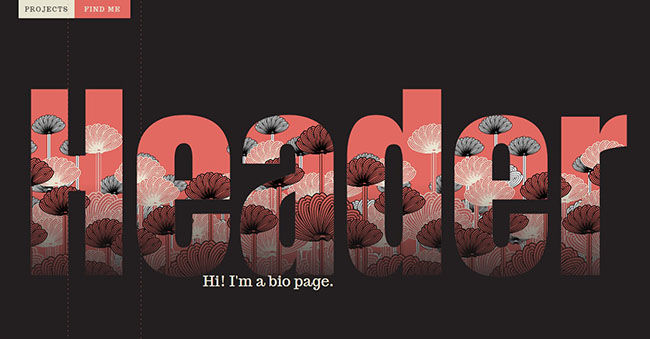 HTML5日式风格的字体背景